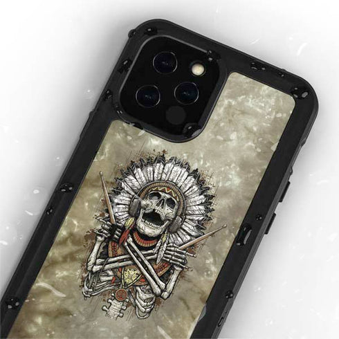 Liquid Blue Tribal Beats iPhone 12 Pro Waterproof Case