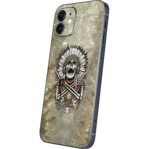 Liquid Blue Tribal Beats iPhone 12 Skin