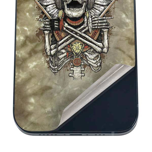 Liquid Blue Tribal Beats iPhone 12 Skin