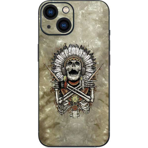Liquid Blue Tribal Beats iPhone 13 Mini Skin