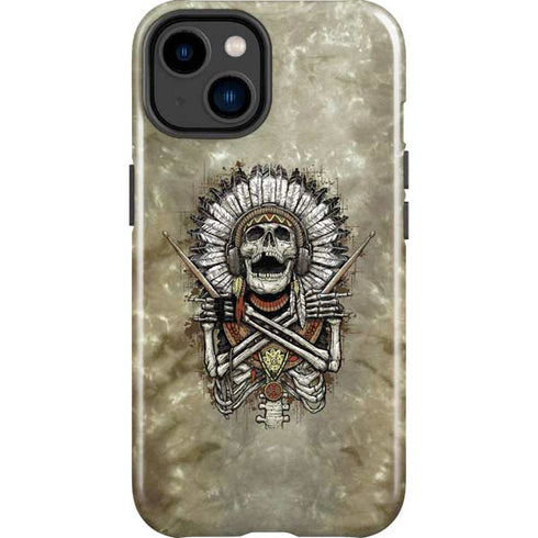 Liquid Blue Tribal Beats iPhone 14 Plus Impact Case