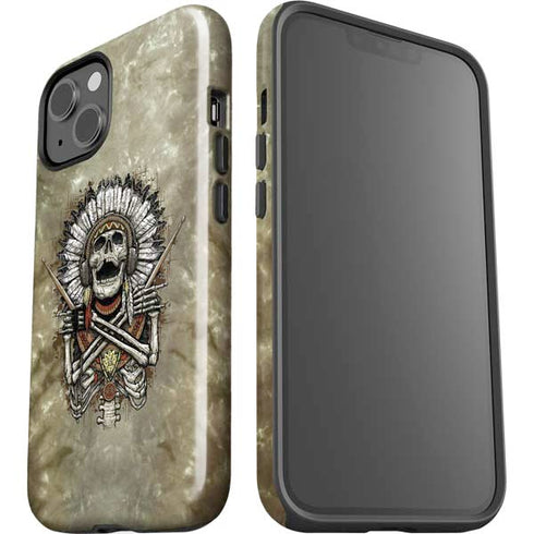 Liquid Blue Tribal Beats iPhone 14 Plus Impact Case