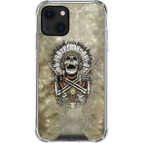 Liquid Blue Tribal Beats iPhone 14 Plus Clear Case