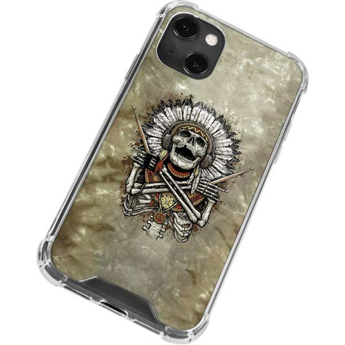 Liquid Blue Tribal Beats iPhone 14 Plus Clear Case
