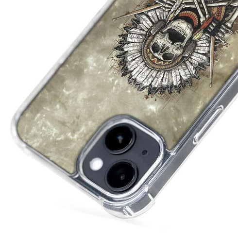 Liquid Blue Tribal Beats iPhone 15 Plus MagSafe Case