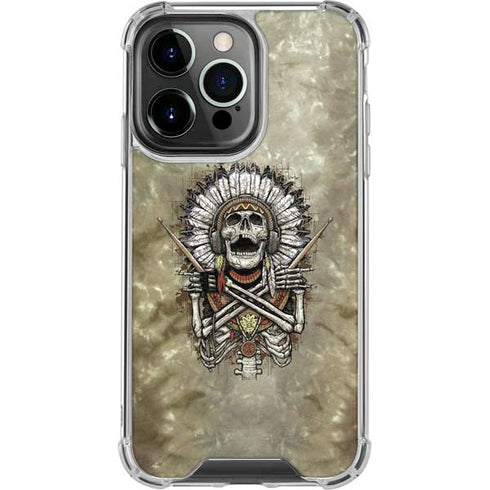 Liquid Blue Tribal Beats iPhone 14 Pro Clear Case