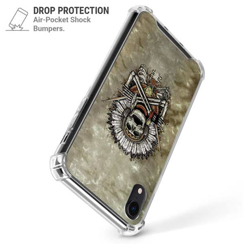 Liquid Blue Tribal Beats iPhone XR Clear Case