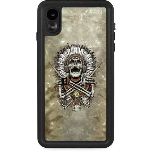 Liquid Blue Tribal Beats iPhone XR Waterproof Case