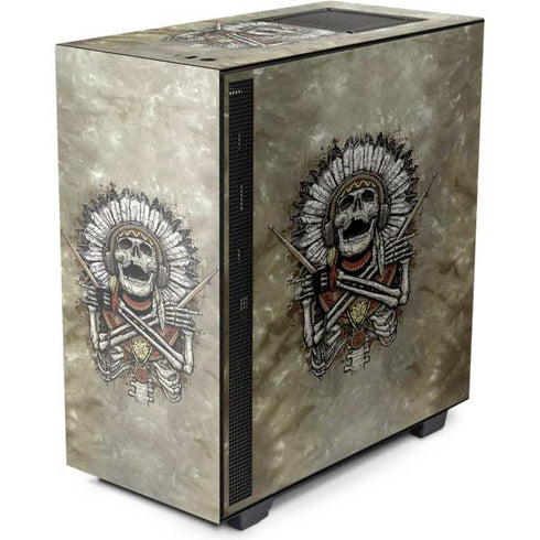 Liquid Blue Tribal Beats NZXT H510 Compact ATX Mid-Tower Case Skin