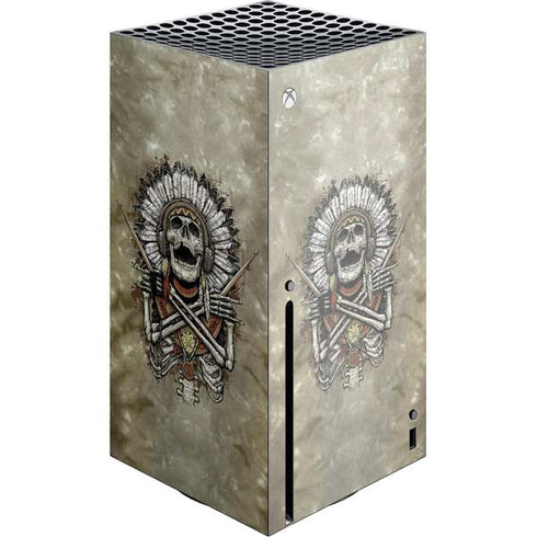 Liquid Blue Tribal Beats Xbox Series X Console Skin