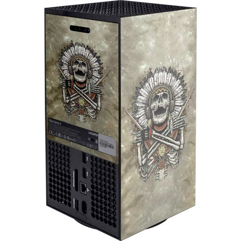 Liquid Blue Tribal Beats Xbox Series X Console Skin