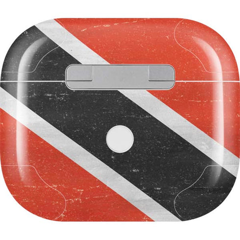 Trinidad and Tobagao Flag Distressed Apple AirPods (3rd Gen 2021) Skin