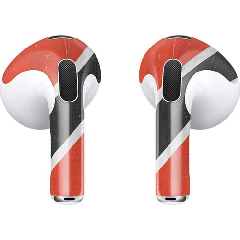 Trinidad and Tobagao Flag Distressed Apple AirPods (3rd Gen 2021) Skin