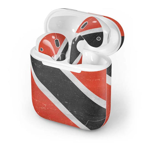 Trinidad and Tobagao Flag Distressed Apple AirPods Skin