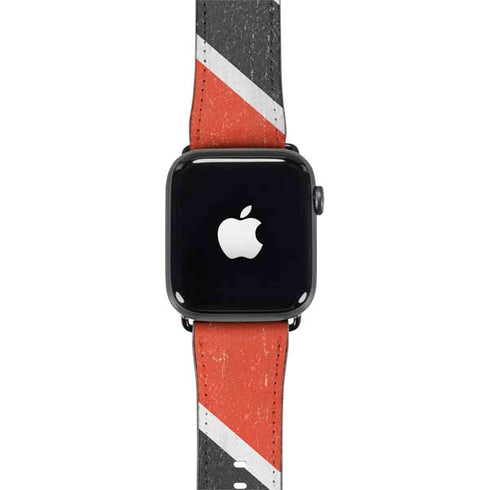 Trinidad and Tobagao Flag Distressed Apple Watch Band 42-44mm