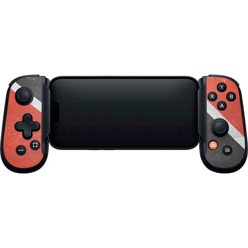 Trinidad and Tobagao Flag Distressed Backbone One for iPhone Game Controller Skin