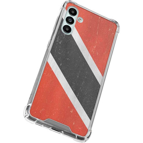 Trinidad and Tobagao Flag Distressed Galaxy A13 5G Clear Case