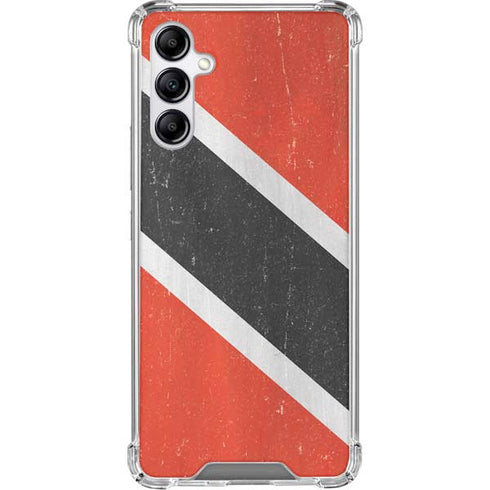 Trinidad and Tobagao Flag Distressed Galaxy A15 5G Clear Case