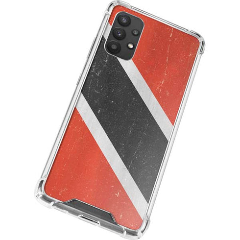 Trinidad and Tobagao Flag Distressed Galaxy A32 5G Clear Case