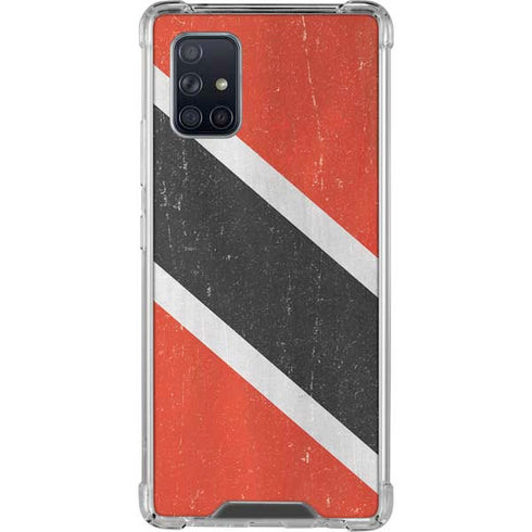 Trinidad and Tobagao Flag Distressed Galaxy A71 5G Clear Case