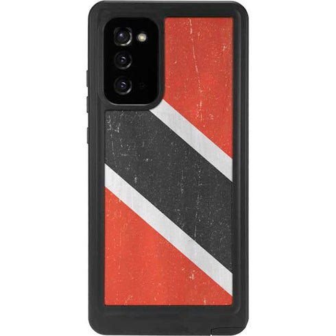 Trinidad and Tobagao Flag Distressed Galaxy Note20 5G Waterproof Case