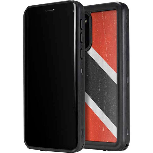 Trinidad and Tobagao Flag Distressed Galaxy S20 Plus Waterproof Case