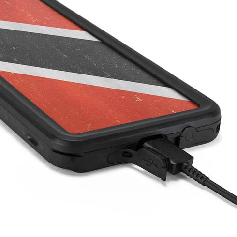 Trinidad and Tobagao Flag Distressed Galaxy S20 Plus Waterproof Case
