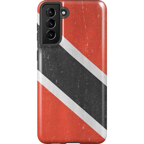 Trinidad and Tobagao Flag Distressed Galaxy S21 FE Pro Case