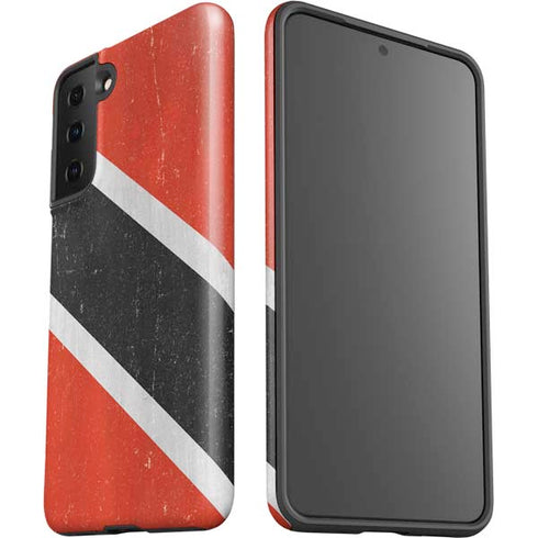 Trinidad and Tobagao Flag Distressed Galaxy S21 FE Pro Case