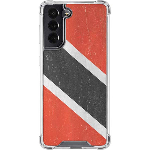 Trinidad and Tobagao Flag Distressed Galaxy S22 Clear Case