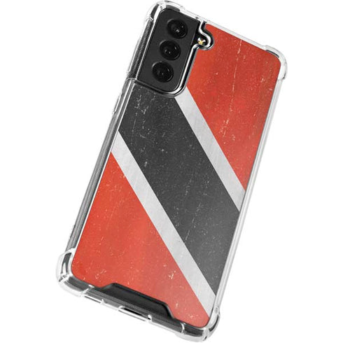 Trinidad and Tobagao Flag Distressed Galaxy S22 Clear Case