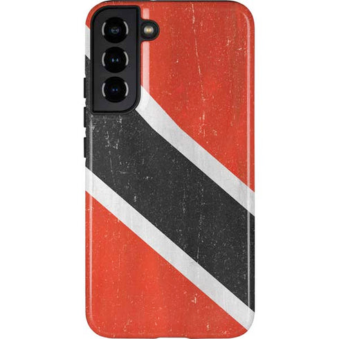 Trinidad and Tobagao Flag Distressed Galaxy S22 Plus Pro Case