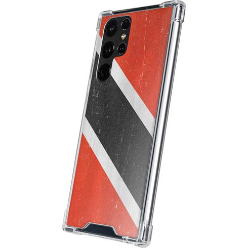 Trinidad and Tobagao Flag Distressed Galaxy S22 Ultra Clear Case