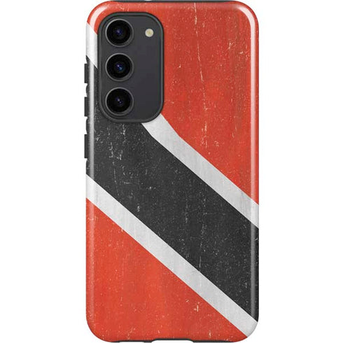 Trinidad and Tobagao Flag Distressed Galaxy S23 Plus Pro Case