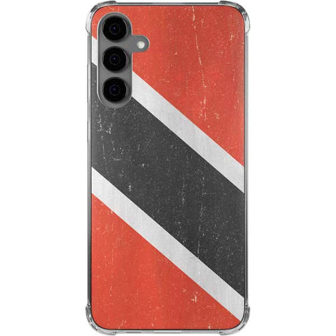 Trinidad and Tobagao Flag Distressed Galaxy S24 Plus Clear Case