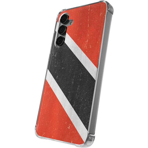 Trinidad and Tobagao Flag Distressed Galaxy S24 Plus Clear Case
