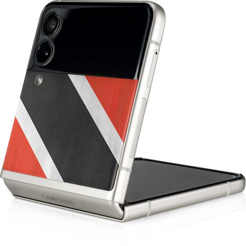 Trinidad and Tobagao Flag Distressed Galaxy Z Flip4 5G Skin