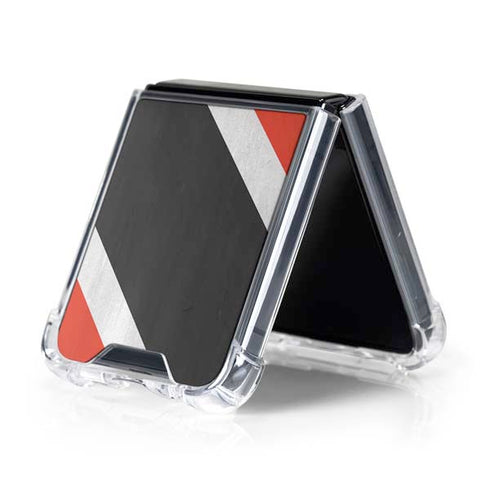 Trinidad and Tobagao Flag Distressed Galaxy Z Flip5 5G Clear Case