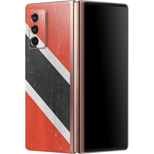 Trinidad and Tobagao Flag Distressed Galaxy Z Fold2 5G Skin