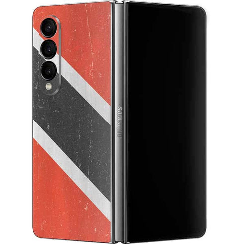Trinidad and Tobagao Flag Distressed Galaxy Z Fold4 5G Skin