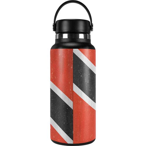 Trinidad and Tobagao Flag Distressed Hydro Flask 32oz Wide Mouth Skin