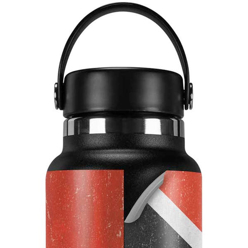 Trinidad and Tobagao Flag Distressed Hydro Flask 32oz Wide Mouth Skin