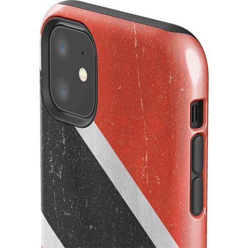 Trinidad and Tobagao Flag Distressed iPhone 11 Impact Case