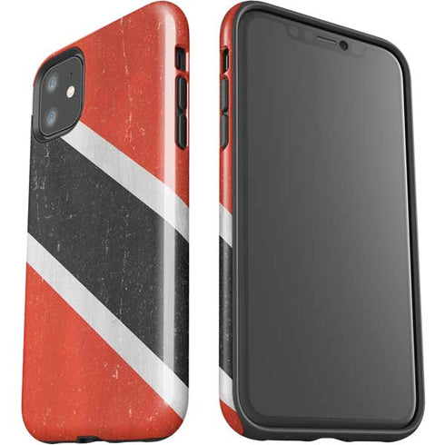 Trinidad and Tobagao Flag Distressed iPhone 11 Impact Case