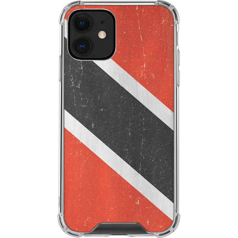 Trinidad and Tobagao Flag Distressed iPhone 12 Clear Case