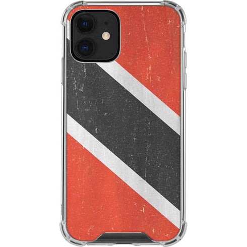 Trinidad and Tobagao Flag Distressed iPhone 12 Mini Clear Case