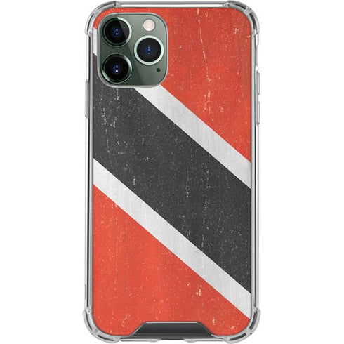Trinidad and Tobagao Flag Distressed iPhone 12 Pro Clear Case