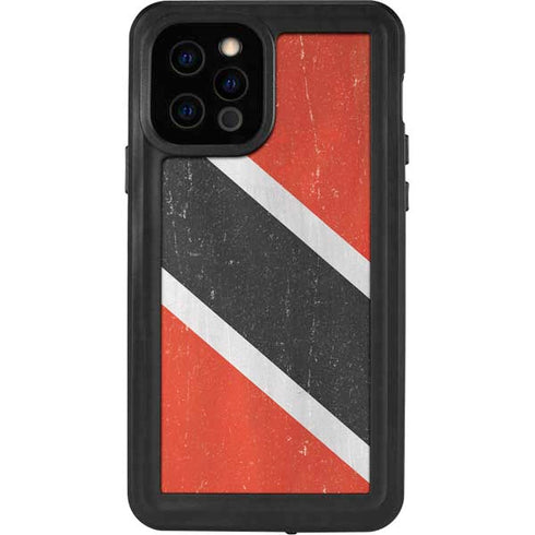 Trinidad and Tobagao Flag Distressed iPhone 12 Pro Waterproof Case