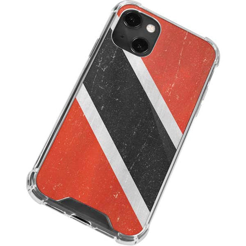 Trinidad and Tobagao Flag Distressed iPhone 13 Mini Clear Case