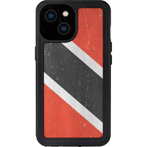Trinidad and Tobagao Flag Distressed iPhone 13 Mini Waterproof Case